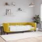 vidaXL Letto da Giorno Giallo 90x200 cm in Velluto vidaXL Letto da Giorno Giallo 90x200 cm in Velluto
