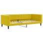 vidaXL Letto da Giorno Giallo 90x200 cm in Velluto vidaXL Letto da Giorno Giallo 90x200 cm in Velluto