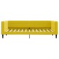 vidaXL Letto da Giorno Giallo 90x200 cm in Velluto vidaXL Letto da Giorno Giallo 90x200 cm in Velluto
