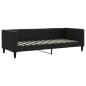 vidaXL Letto da Giorno Nero 80x200 cm in Tessuto vidaXL Letto da Giorno Nero 80x200 cm in Tessuto