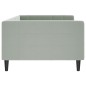 vidaXL Letto da Giorno Grigio Chiaro 100x200 cm in Velluto vidaXL Letto da Giorno Grigio Chiaro 100x200 cm in Velluto