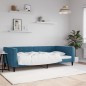 vidaXL Letto da Giorno Blu 100x200 cm in Velluto vidaXL Letto da Giorno Blu 100x200 cm in Velluto
