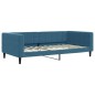 vidaXL Letto da Giorno Blu 100x200 cm in Velluto vidaXL Letto da Giorno Blu 100x200 cm in Velluto