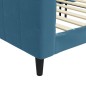 vidaXL Letto da Giorno Blu 100x200 cm in Velluto vidaXL Letto da Giorno Blu 100x200 cm in Velluto