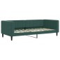 vidaXL Letto da Giorno Verde Scuro 90x200 cm in Velluto vidaXL Letto da Giorno Verde Scuro 90x200 cm in Velluto
