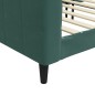 vidaXL Letto da Giorno Verde Scuro 90x200 cm in Velluto vidaXL Letto da Giorno Verde Scuro 90x200 cm in Velluto