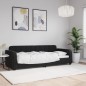 vidaXL Letto da Giorno Nero 80x200 cm in Velluto vidaXL Letto da Giorno Nero 80x200 cm in Velluto