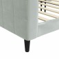 vidaXL Letto da Giorno Grigio Chiaro 90x200 cm in Velluto