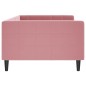 vidaXL Letto da Giorno Rosa 100x200 cm in Velluto vidaXL Letto da Giorno Rosa 100x200 cm in Velluto