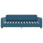 vidaXL Letto da Giorno Blu 100x200 cm in Velluto vidaXL Letto da Giorno Blu 100x200 cm in Velluto
