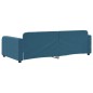 vidaXL Letto da Giorno Blu 100x200 cm in Velluto vidaXL Letto da Giorno Blu 100x200 cm in Velluto