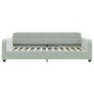 vidaXL Letto da Giorno Grigio Chiaro 80x200 cm in Velluto vidaXL Letto da Giorno Grigio Chiaro 80x200 cm in Velluto