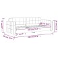 vidaXL Letto da Giorno Grigio Chiaro 80x200 cm in Velluto vidaXL Letto da Giorno Grigio Chiaro 80x200 cm in Velluto
