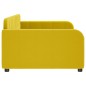 vidaXL Letto da Giorno Giallo 100x200 cm in Velluto vidaXL Letto da Giorno Giallo 100x200 cm in Velluto