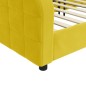 vidaXL Letto da Giorno Giallo 100x200 cm in Velluto vidaXL Letto da Giorno Giallo 100x200 cm in Velluto