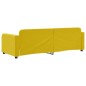 vidaXL Letto da Giorno Giallo 80x200 cm in Velluto