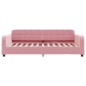 vidaXL Letto da Giorno Rosa 90x200 cm in Velluto