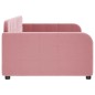 vidaXL Letto da Giorno Rosa 90x200 cm in Velluto