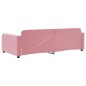 vidaXL Letto da Giorno Rosa 90x200 cm in Velluto