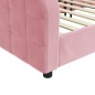 vidaXL Letto da Giorno Rosa 100x200 cm in Velluto vidaXL Letto da Giorno Rosa 100x200 cm in Velluto
