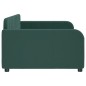 vidaXL Letto da Giorno Verde Scuro 100x200 cm in Velluto vidaXL Letto da Giorno Verde Scuro 100x200 cm in Velluto