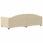 vidaXL Letto da Giorno Crema 90x200 cm in Tessuto