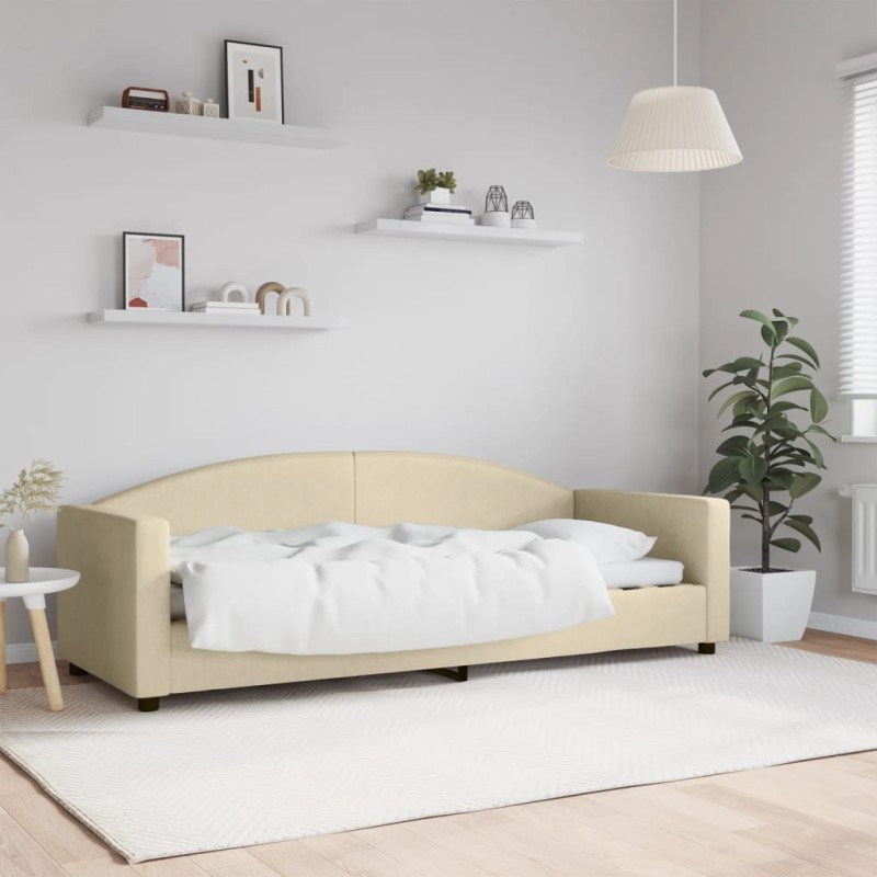 vidaXL Letto da Giorno Crema 80x200 cm in Tessuto vidaXL Letto da Giorno Crema 80x200 cm in Tessuto