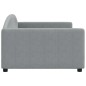 vidaXL Letto da Giorno Grigio Chiaro 100x200 cm in Tessuto vidaXL Letto da Giorno Grigio Chiaro 100x200 cm in Tessuto
