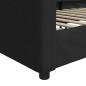 vidaXL Letto da Giorno Nero 80x200 cm in Tessuto vidaXL Letto da Giorno Nero 80x200 cm in Tessuto