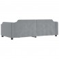 vidaXL Letto da Giorno Grigio Chiaro 80x200 cm in Tessuto vidaXL Letto da Giorno Grigio Chiaro 80x200 cm in Tessuto