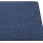 Pannelli Murali 12 pz Blu 30x15 cm Tessuto 0,54 m² Pannelli Murali 12 pz Blu 30x15 cm Tessuto 0,54 m²