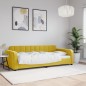 vidaXL Letto da Giorno Giallo 90x200 cm in Velluto vidaXL Letto da Giorno Giallo 90x200 cm in Velluto