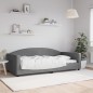 vidaXL Letto da Giorno Grigio Scuro 100x200 cm in Tessuto vidaXL Letto da Giorno Grigio Scuro 100x200 cm in Tessuto