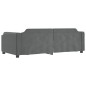 vidaXL Letto da Giorno Grigio Scuro 90x190 cm in Tessuto vidaXL Letto da Giorno Grigio Scuro 90x190 cm in Tessuto