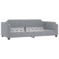 vidaXL Letto da Giorno Grigio Chiaro 90x190 cm in Tessuto vidaXL Letto da Giorno Grigio Chiaro 90x190 cm in Tessuto
