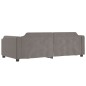 vidaXL Letto da Giorno Tortora 90x200 cm in Tessuto