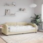 vidaXL Letto da Giorno Crema 100x200 cm in Tessuto vidaXL Letto da Giorno Crema 100x200 cm in Tessuto