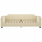 vidaXL Letto da Giorno Crema 100x200 cm in Tessuto vidaXL Letto da Giorno Crema 100x200 cm in Tessuto