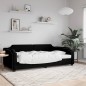 vidaXL Letto da Giorno Nero 90x190 cm in Tessuto vidaXL Letto da Giorno Nero 90x190 cm in Tessuto