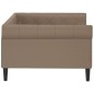 vidaXL Letto da Giorno Cappuccino 100x200 cm in Similpelle vidaXL Letto da Giorno Cappuccino 100x200 cm in Similpelle