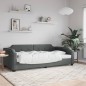 vidaXL Letto da Giorno Grigio 90x200 cm in Tessuto vidaXL Letto da Giorno Grigio 90x200 cm in Tessuto