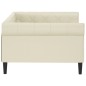 vidaXL Letto da Giorno Crema 100x200 cm in Similpelle vidaXL Letto da Giorno Crema 100x200 cm in Similpelle