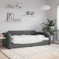 vidaXL Letto da Giorno Grigio Scuro 100x200 cm in Tessuto vidaXL Letto da Giorno Grigio Scuro 100x200 cm in Tessuto