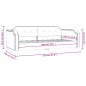 vidaXL Letto da Giorno Grigio Scuro 100x200 cm in Tessuto vidaXL Letto da Giorno Grigio Scuro 100x200 cm in Tessuto