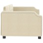 vidaXL Letto da Giorno Crema 90x200 cm in Tessuto vidaXL Letto da Giorno Crema 90x200 cm in Tessuto