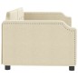 vidaXL Letto da Giorno Crema 80x200 cm in Tessuto