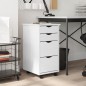 vidaXL Armadietto Rotante con Cassetti MOSS Bianco Legno Massello Pino vidaXL Armadietto Rotante con Cassetti MOSS Bianco Legno Massello Pino