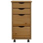 vidaXL Armadietto Rotante con Cassetti MOSS Miele Legno Massello Pino vidaXL Armadietto Rotante con Cassetti MOSS Miele Legno Massello Pino