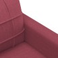 vidaXL Divano a 3 Posti Rosso Vino 180 cm in Tessuto vidaXL Divano a 3 Posti Rosso Vino 180 cm in Tessuto