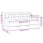vidaXL Divano a 3 Posti Grigio Chiaro 180 cm in Tessuto vidaXL Divano a 3 Posti Grigio Chiaro 180 cm in Tessuto
